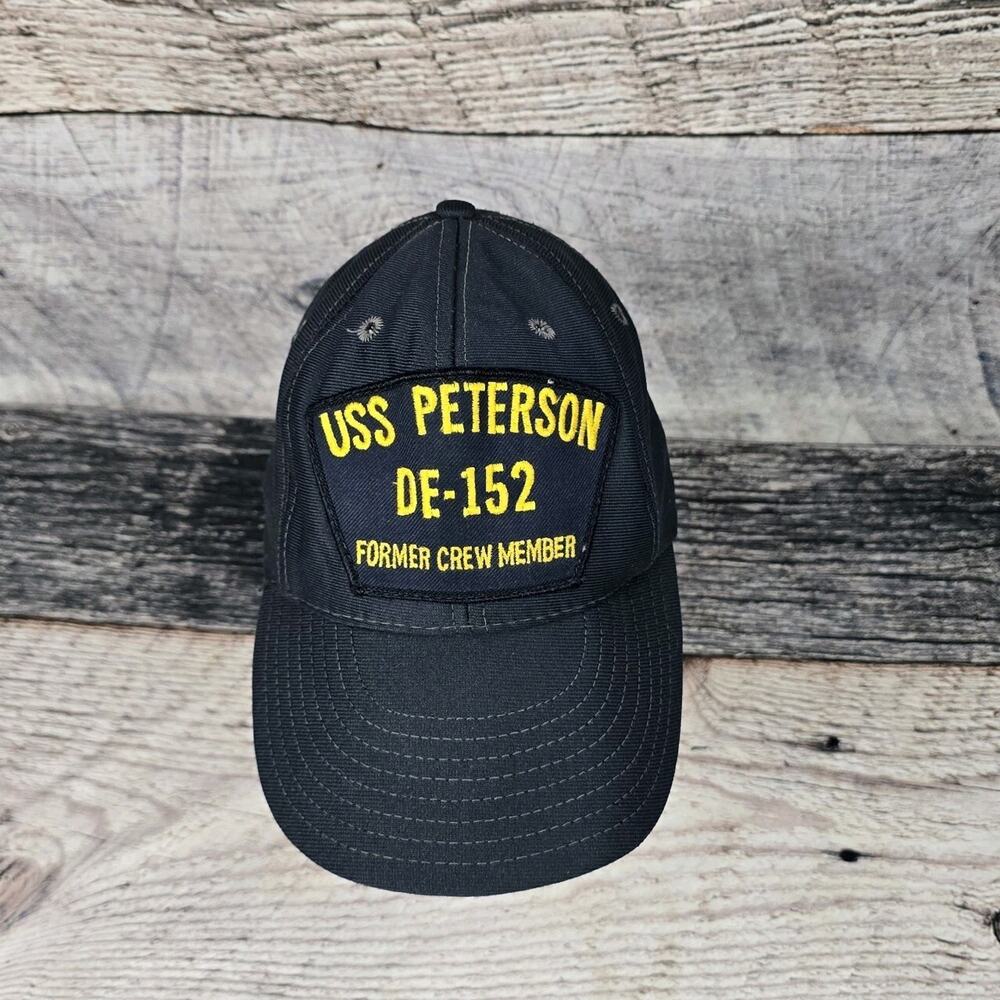 USS Peterson DE-152 Former Crew Hat Cap Ship Boat Navy Veteran Vintage USA